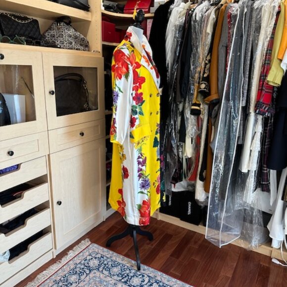 Oscar de la Renta Silk Size 12 Coat - Picture 4 of 9